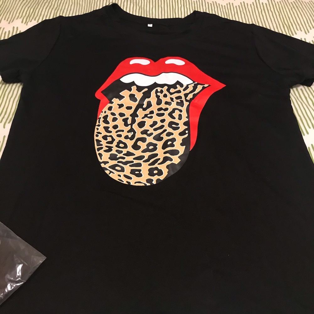 Rolling Stones’ leopard print Tee Shirt